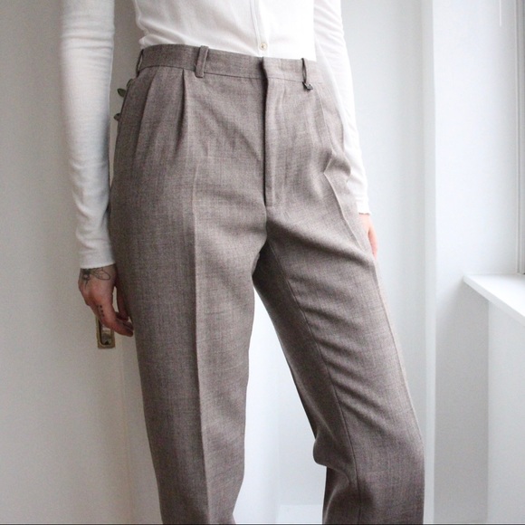 Vintage Pants - Vintage Pierre Cardin Wool Trousers
